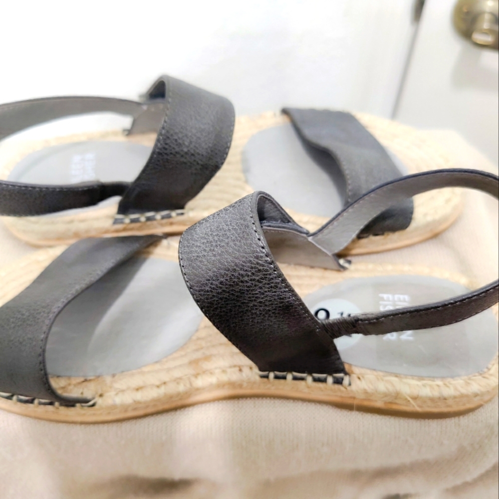 NWOT Eileen Fisher Flats Espadrille Sandals!